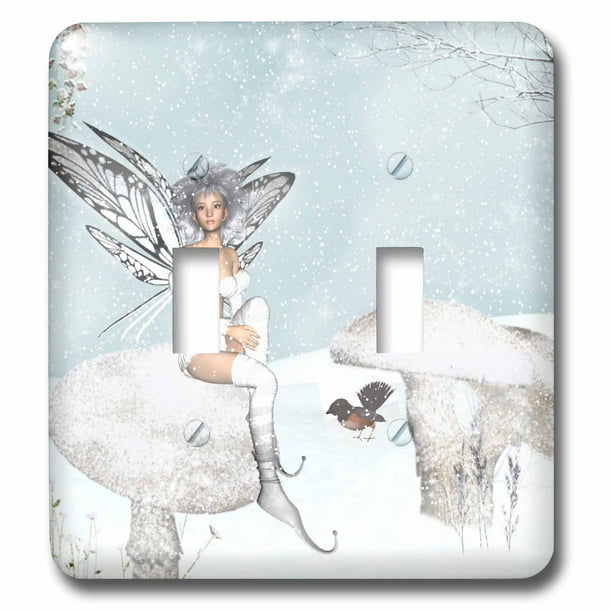 3dRose lsp_17945_2Snow Fairy Toggle Switch 3dRose lsp_17945_2Snow Fairy Toggle Switch